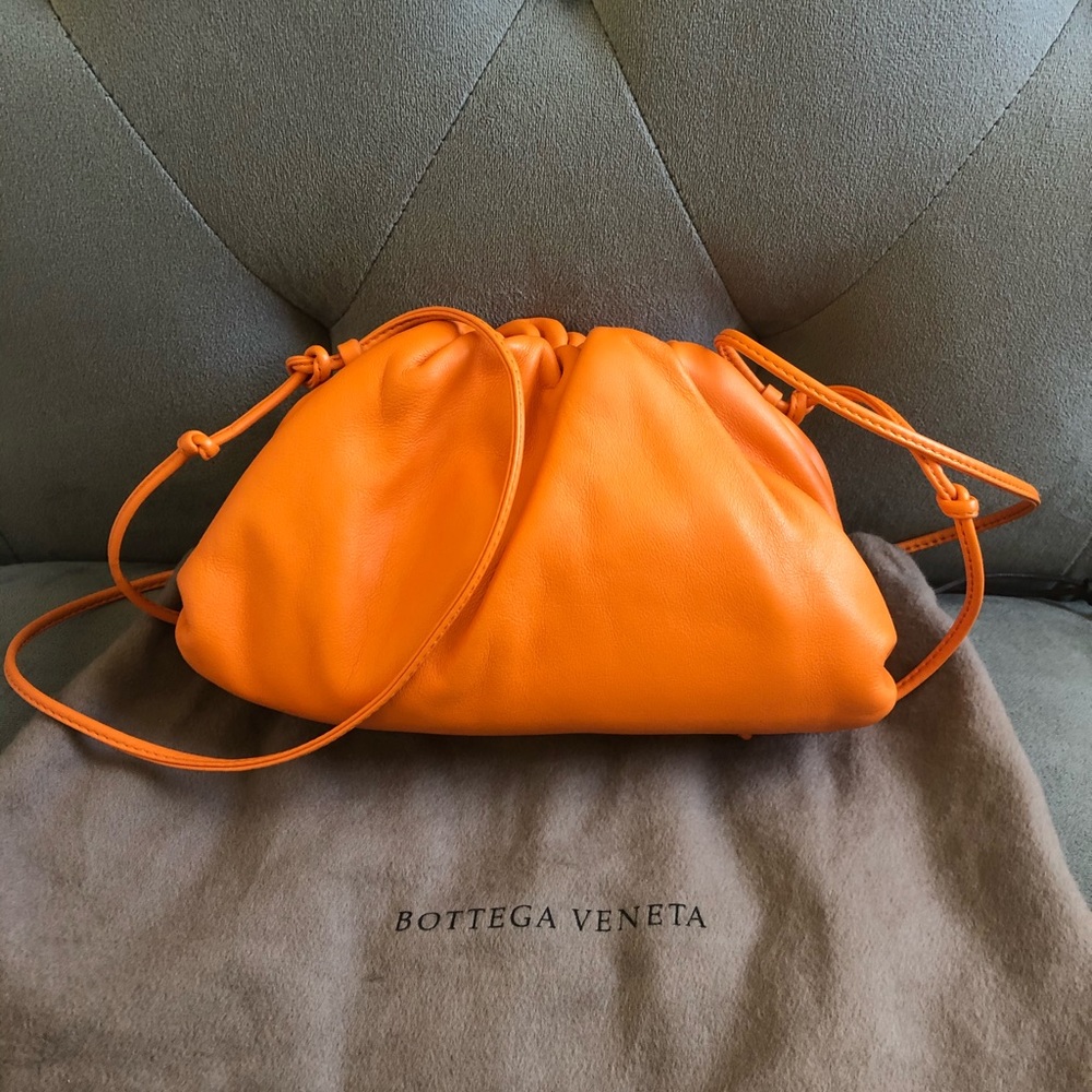 Bottega Veneta Mini Pouch in Orange - Picture 2 of 9